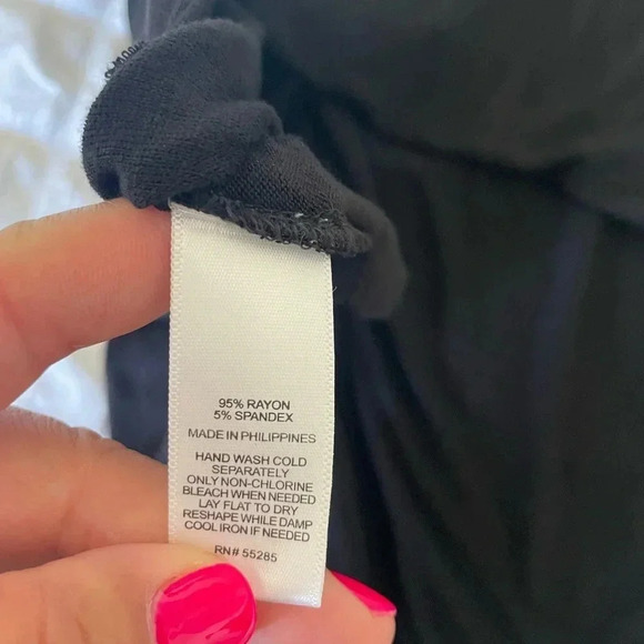 Express one eleven black drape back sleeveless tee - Picture 7 of 7